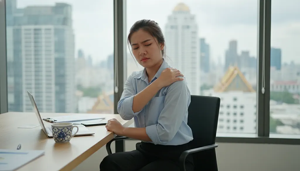 สาเหตุและสัญญาณเตือนของอาการคอตึงจากความเครียด